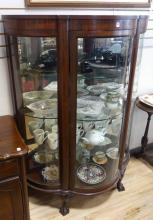 VICTORIAN BOWFRONT CABINET