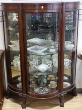 VICTORIAN BOWFRONT CABINET