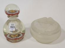 SCENT BOTTLE AND TRINKET BOX