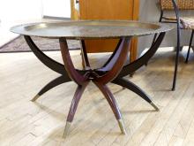 OVAL ASIAN BRASS TABLE