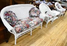 FOUR-PIECE WICKER SUNROOM SET