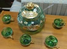 MURANO GLASS PUNCH SET