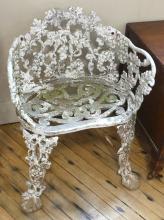 CAST ALUMINUM GARDEN CHAIR