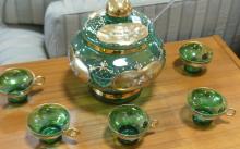 MURANO GLASS PUNCH SET