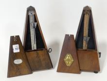 TWO FRENCH METRONOMES