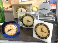 FIVE MCM ELECTRIC ALARM CLOCKS