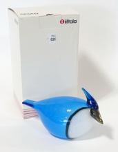 IITTALA ART GLASS "BLUE JAY"