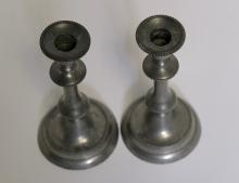 PEWTER CANDLESTICKS