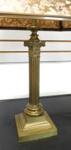 BRASS "GREEK COLUMN" TABLE LAMP