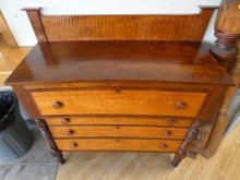 TIGER MAPLE CHEST OF DRAWERS