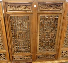 SET OF CHINESE WINDOW PANELS