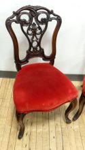 PAIR OF VICTORIAN MAHOGANY SIDE CHAIRS