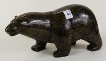 INUIT SOAPSTONE "POLAR BEAR" SCULPTURE