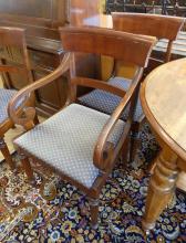 SIX VICTORIAN DINING CHAIRS