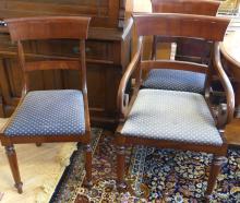 SIX VICTORIAN DINING CHAIRS