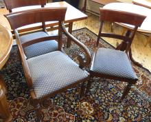 SIX VICTORIAN DINING CHAIRS