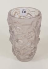 RENE LALIQUE "RAISINS" VASE