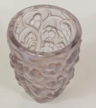 RENE LALIQUE "RAISINS" VASE