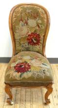 ANTIQUE ENGLISH PARLOUR CHAIR