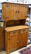 PRIMITIVE PINE KITCHEN HUTCH