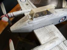 FOLK ART WOODEN AIRPLANE