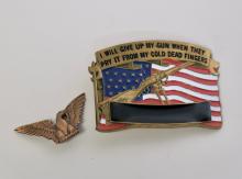 BELT BUCKLE AND PIN