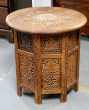 CARVED TEAK TABLE