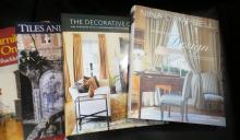 SIX HARDCOVER INTERIOR DESIGN BOOKS