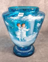 LARGE MARY GREGORY VASE