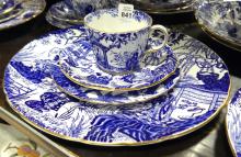 ROYAL CROWN DERBY "BLUE MIKADO" DINNERWARE