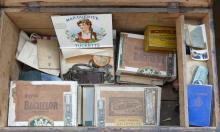 ANTIQUE TRUNK WITH CONTENTS