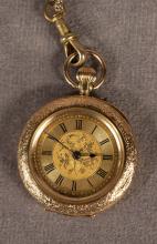 14KT GOLD PENDANT WATCH