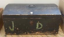 ANTIQUE TRUNK WITH CONTENTS