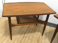 PAIR OF MCM TEAK SIDE TABLES