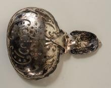 ANTIQUE STERLING TEA STRAINER