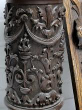 CARVED COLUMN AND THREE DRAWER FRONTS