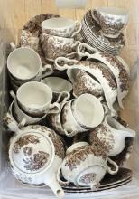 TWO SETS OF ENGLISH POTTERY DISHES