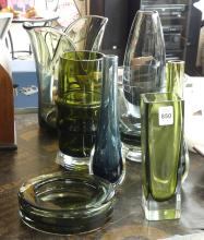 MCM ART GLASS VASES AND BOWL