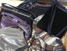 NINE VINTAGE PURSES