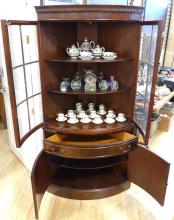 MAHOGANY CORNER CABINET