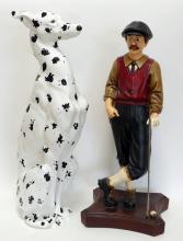 TWO LARGE FIGURINES