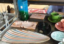 FIVE PIECES OF MCM ART GLASS