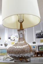 TWO MCM ART POTTERY TABLE LAMPS