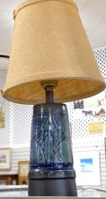 TWO MCM ART POTTERY TABLE LAMPS