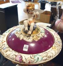 LARGE CAPODIMONTE URN