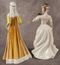 TWO LARGE COALPORT FIGURINES