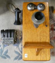 OAK WALL PHONE AND PART