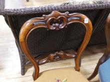 TWO VICTORIAN SIDE CHAIRS