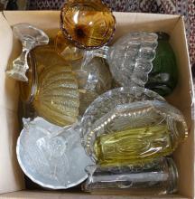 TWO BOXES OF GLASSWARE AND CRYSTAL