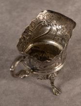 ANTIQUE STERLING FOOTED CREAMER